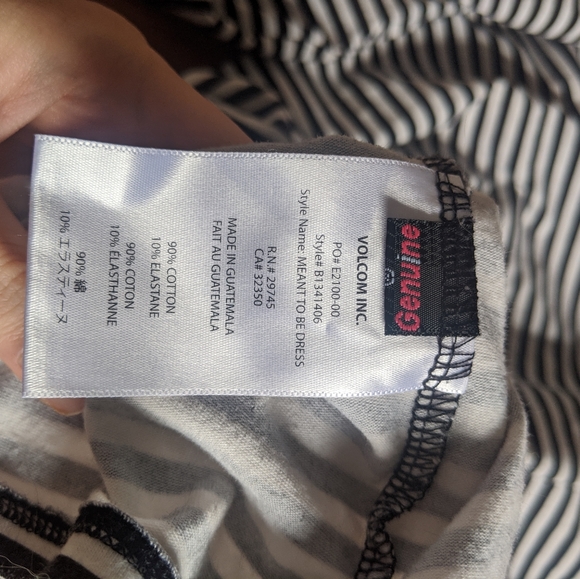 Volcom long sleeve Striped Dress - Picture 6 of 6